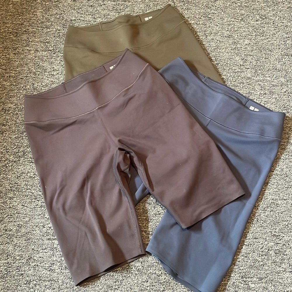 Bundle of 3 Uniqlo Airism Biker Shorts